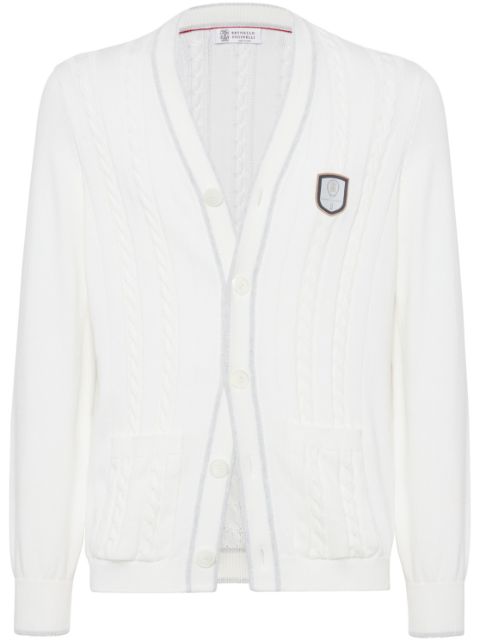 Brunello Cucinelli cable knit cardigan Men