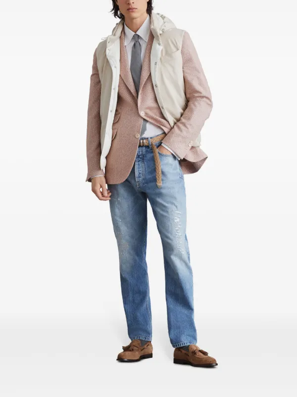Brunello Cucinelli Gilet Imbottito Con Cappuccio | Toni