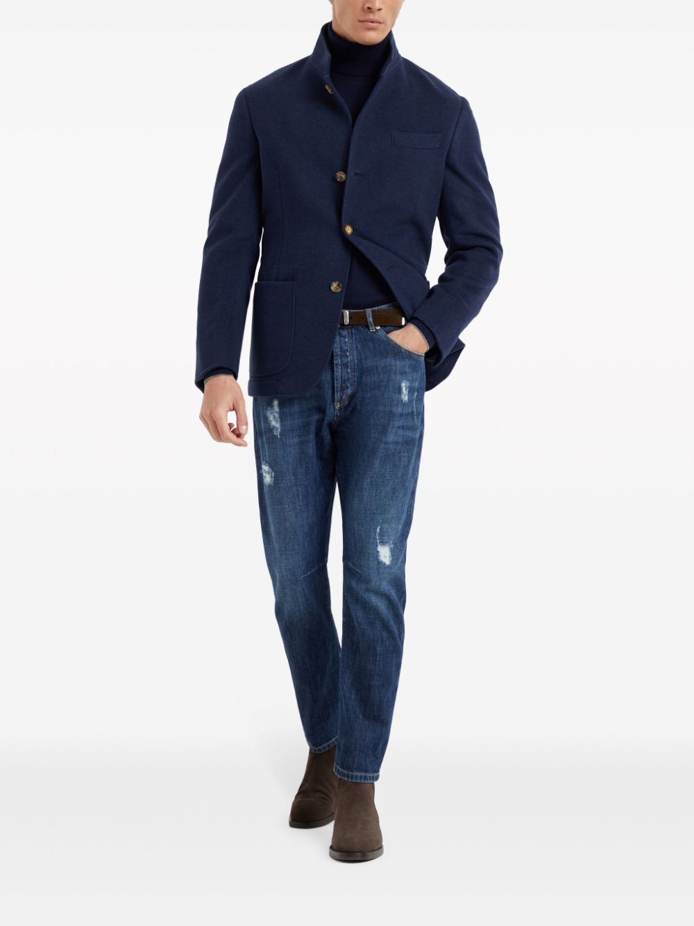 Brunello Cucinelli water-resistant cashmere blazer Men