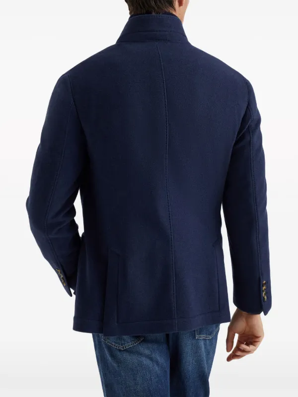 Brunello Cucinelli M41841604CMV52 関税送料込 Brunello Cucinelli water-resistant Cashmere Blazer | Blue
