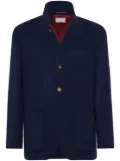 Brunello Cucinelli water-resistant cashmere blazer - Blue