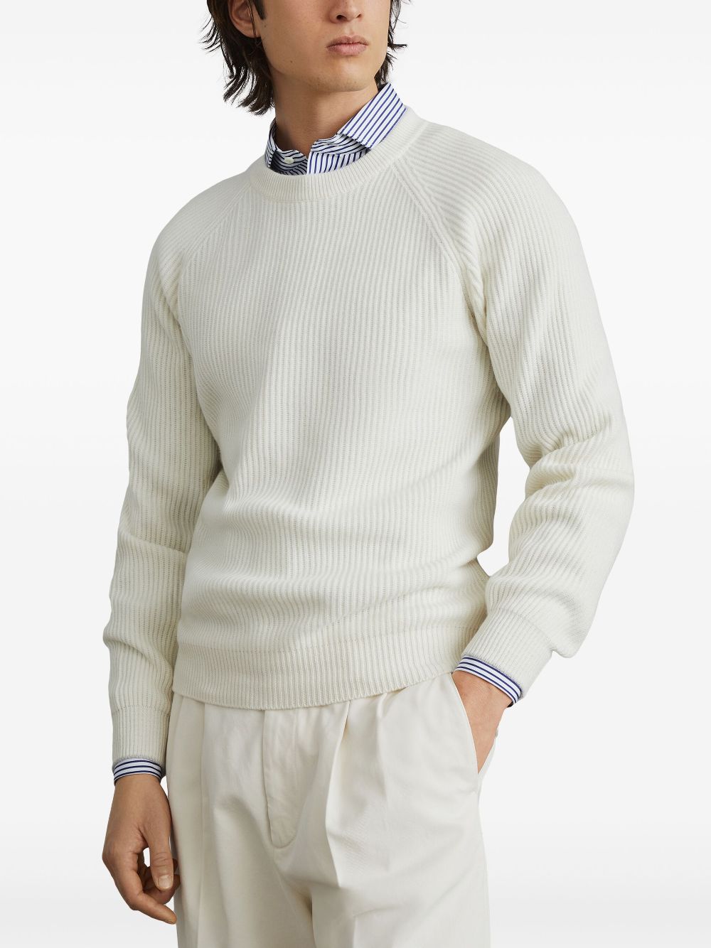 Brunello Cucinelli ribbed crew-neck jumper Men