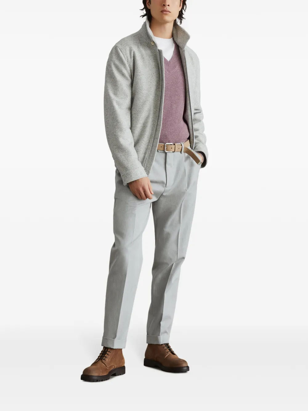 brunellocucinelli Brunello Cucinelli Geribbelde trui - Rood