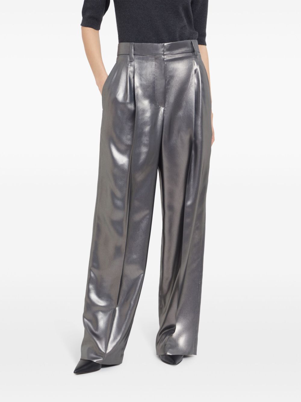 Brunello Cucinelli tailored silk trousers Women