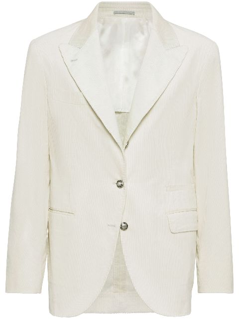 Brunello Cucinelli single-breasted corduroy blazer Men