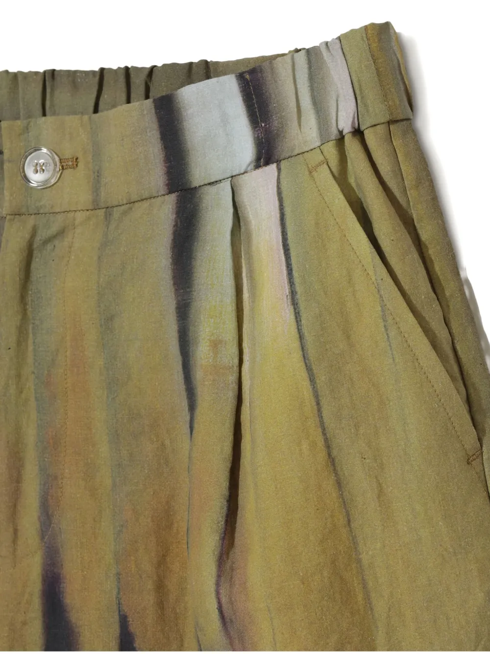 Undercover Elastische zwembroek met print Beige