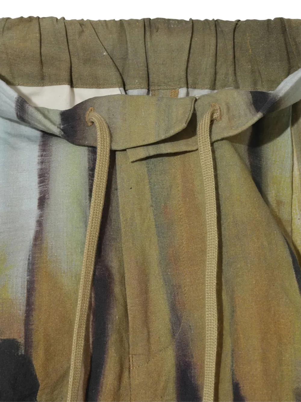 Undercover Elastische zwembroek met print Beige