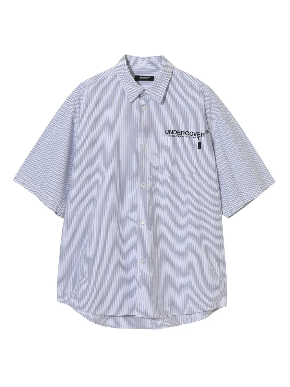 Undercover striped pocket-detailed shirt - Bianco