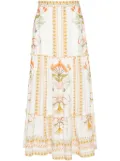 LUG VON SIGA Cassia tiered maxi skirt - Neutrals