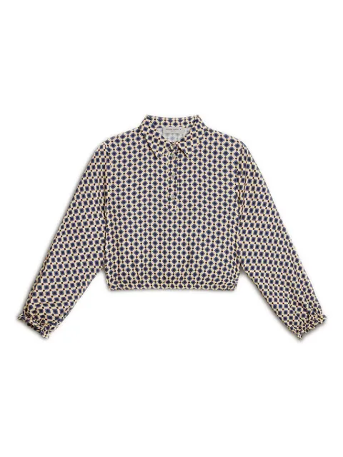 Golden Goose Kids geometric-print polo shirt
