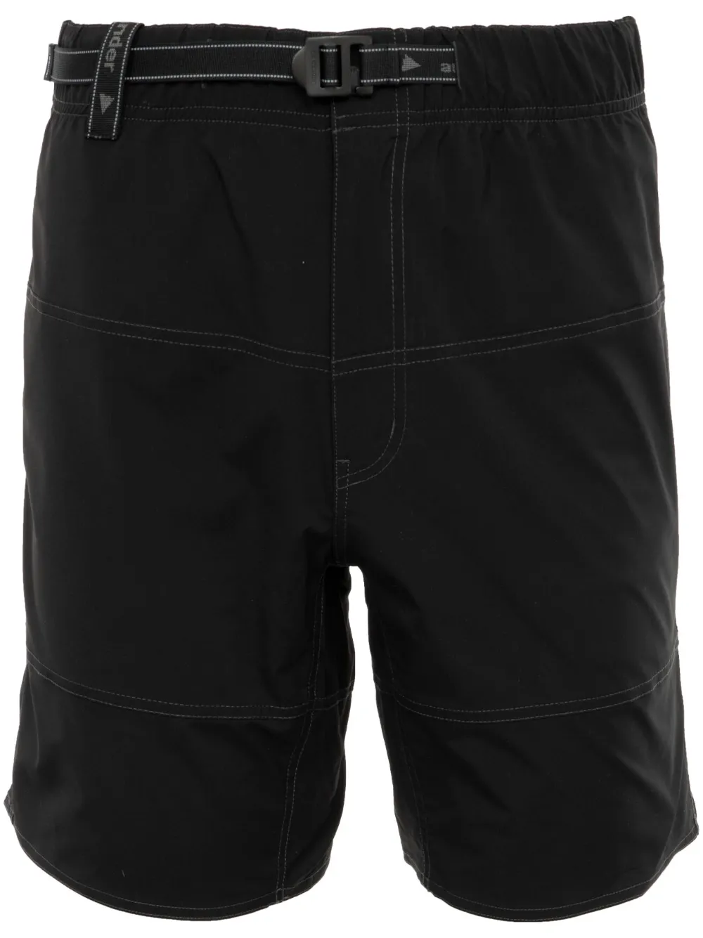 and Wander Shorts con cuciture a contrasto - Nero