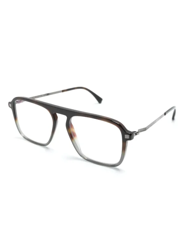 ⚫︎MIKITANIさん専用⚫︎ Mykita Sonu スクエア眼鏡フレーム | ブラック | FARFETCH JP
