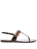Gucci Interlocking G flat sandals - Neutrals