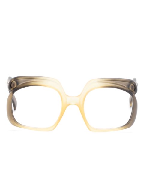 Christian Dior 1970s ombre butterfly-frame glasses Women