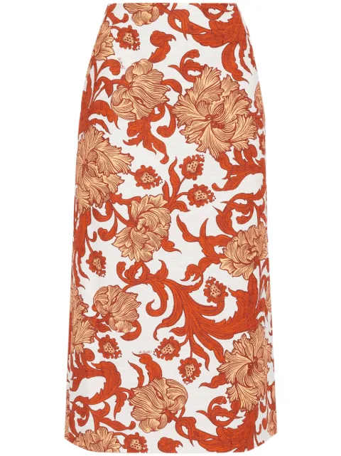 La DoubleJ falda lápiz con estampado floral