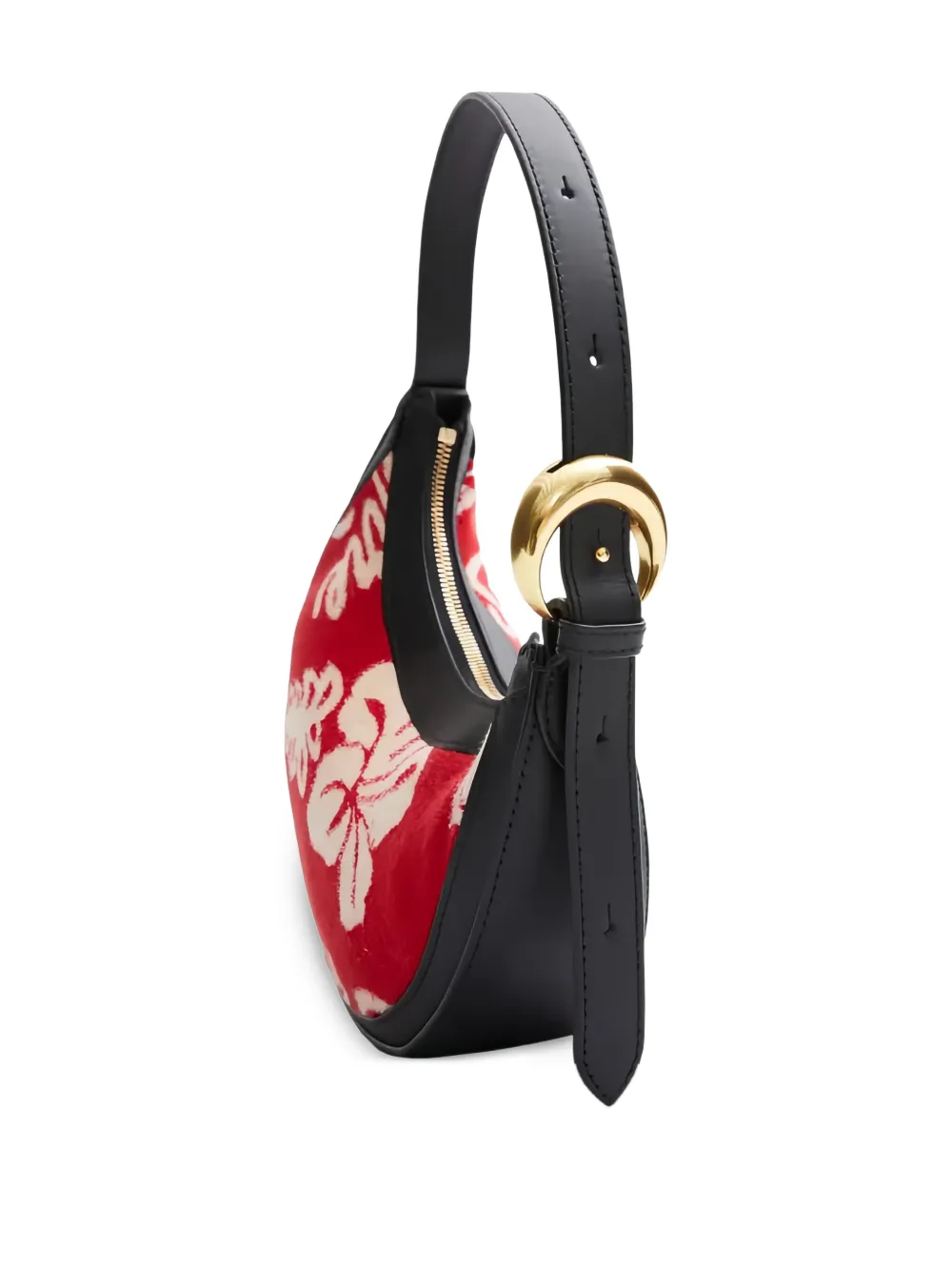 Marine Serre Schoudertas met bloemenprint Rood