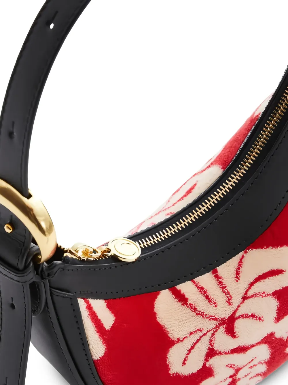 Marine Serre Schoudertas met bloemenprint Rood