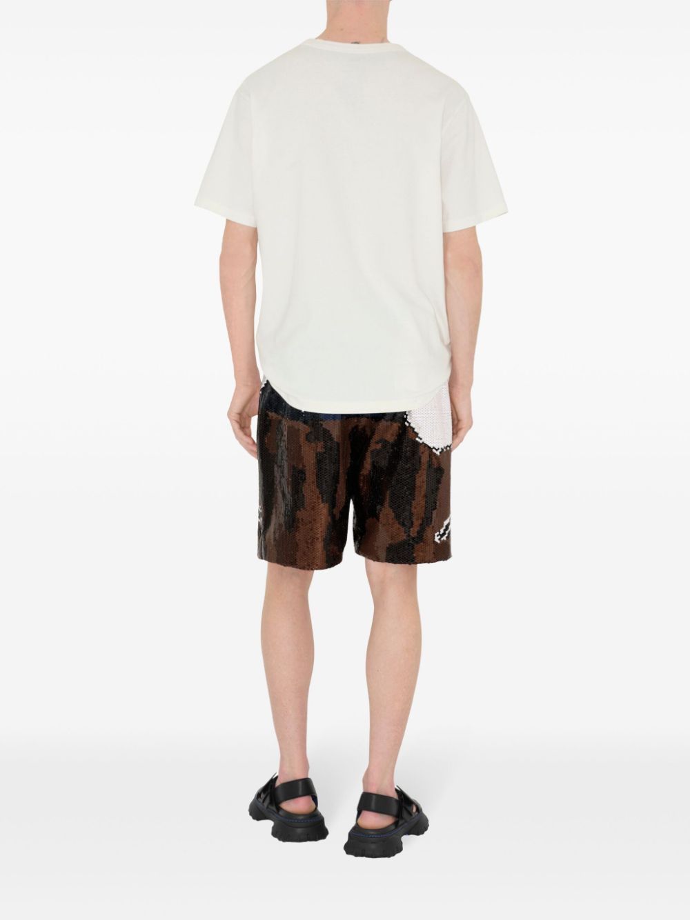 Cheap Burberry sequin-embellished shorts Men