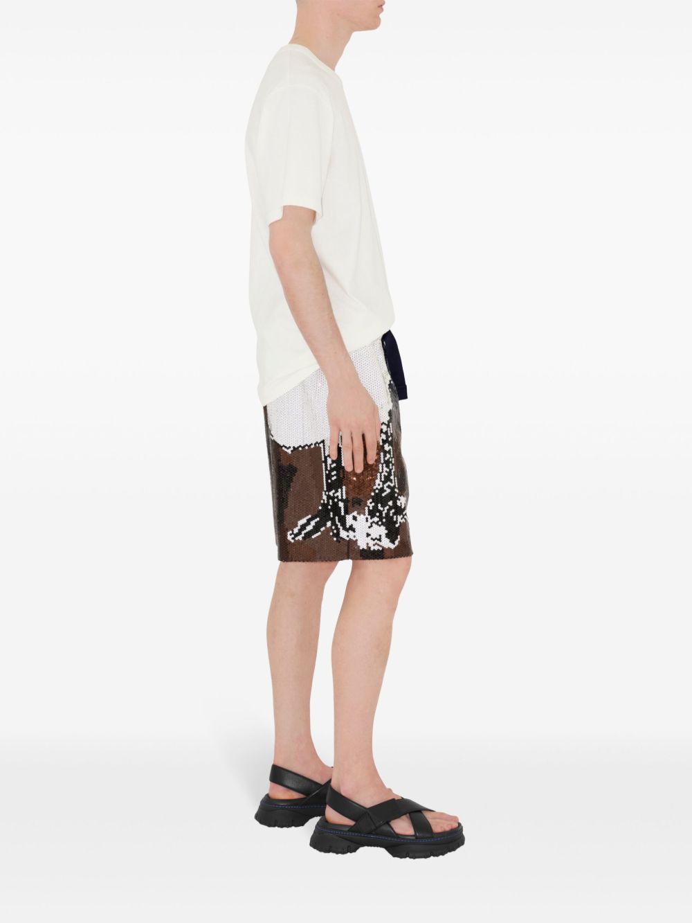 Cheap Burberry sequin-embellished shorts Men