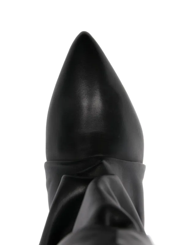 ISABEL MARANT Edrik 45mm Folded Ankle Boots | Black | FARFETCH
