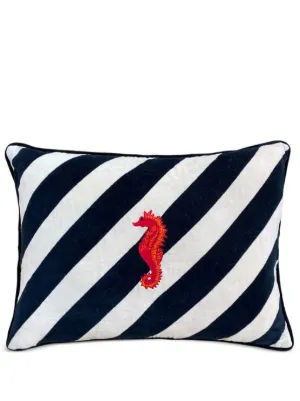 Les-Ottomans ベルベット クッション | ブルー | FARFETCH JP
