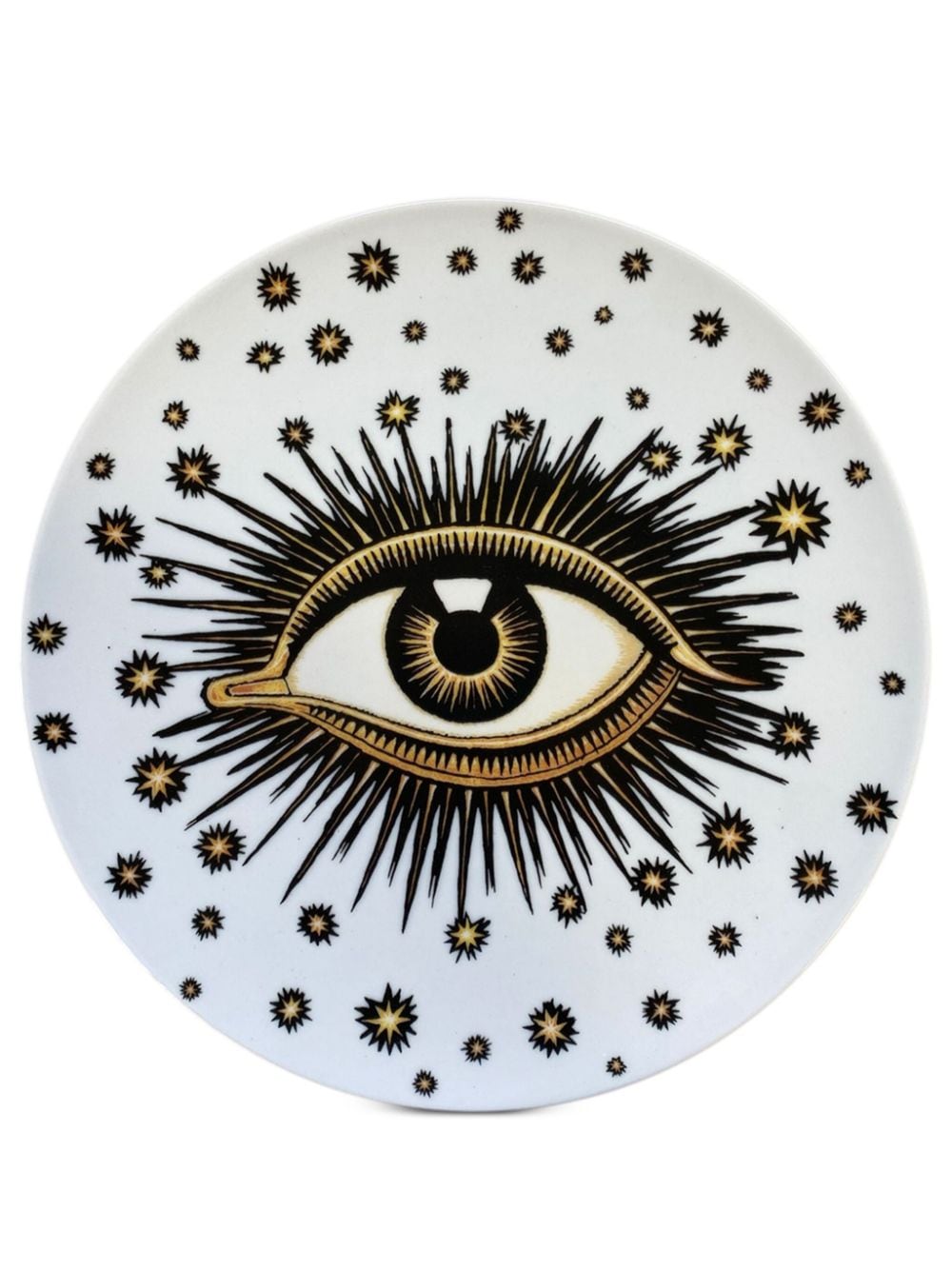Les-ottomans Eye Porcelain Dinner Plate (27cm) In White