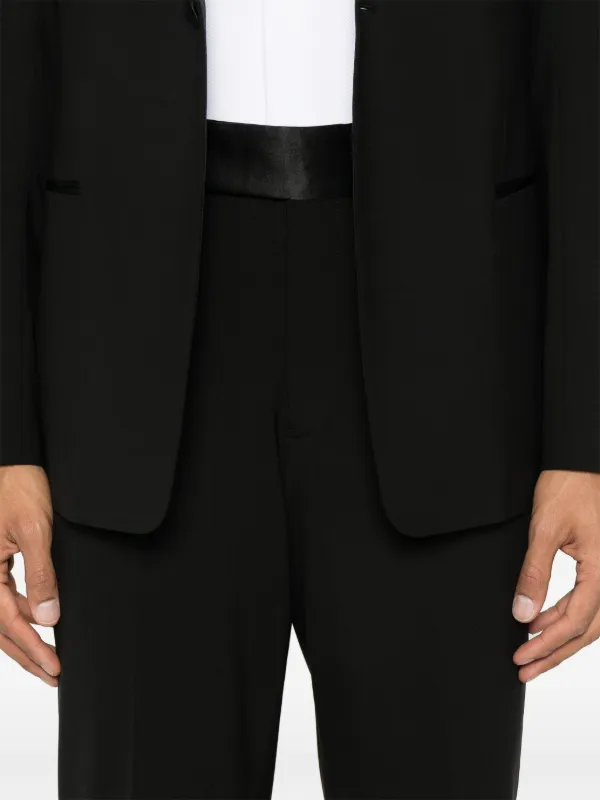Emporio Armani single-breasted Suit | Black | FARFETCH
