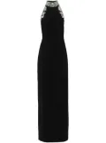Dina Melwani crystal-embellished maxi dress - Black