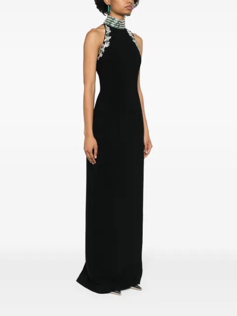 Dina Melwani crystal-embellished maxi dress DM2402035 - 2