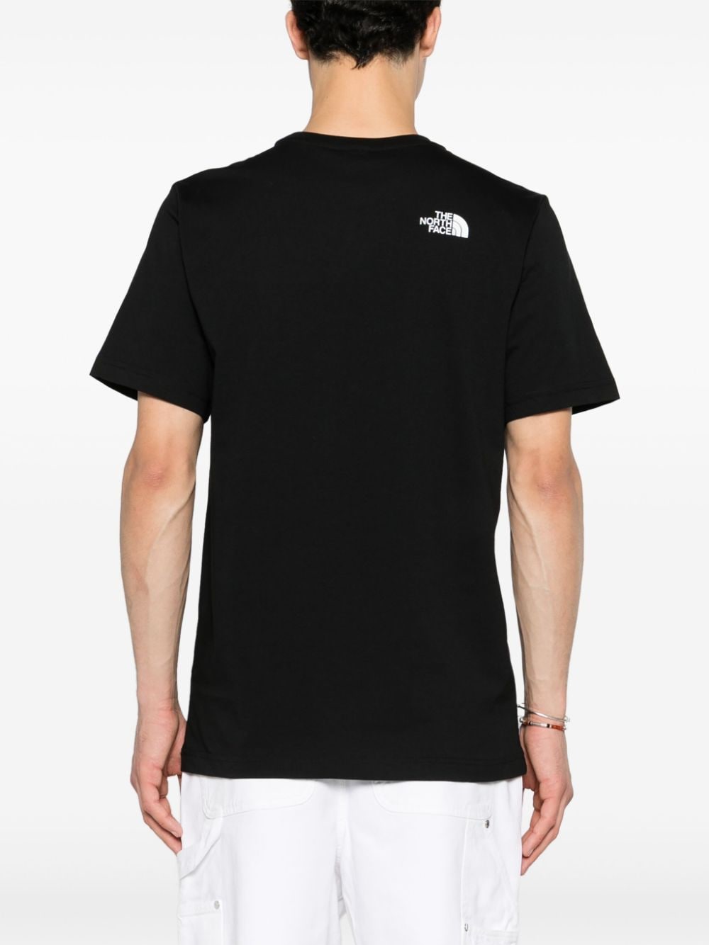 Shop The North Face Mountain Play-print Cotton T-shirt In Black