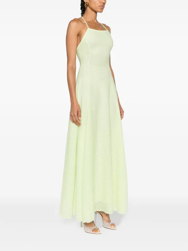 ワンピース EMPORIO ARMANI Woman Dress Multicolor E3NA20F2136 018 Emporio Armani Ribbed Maxi Dress | Green | FARFETCH
