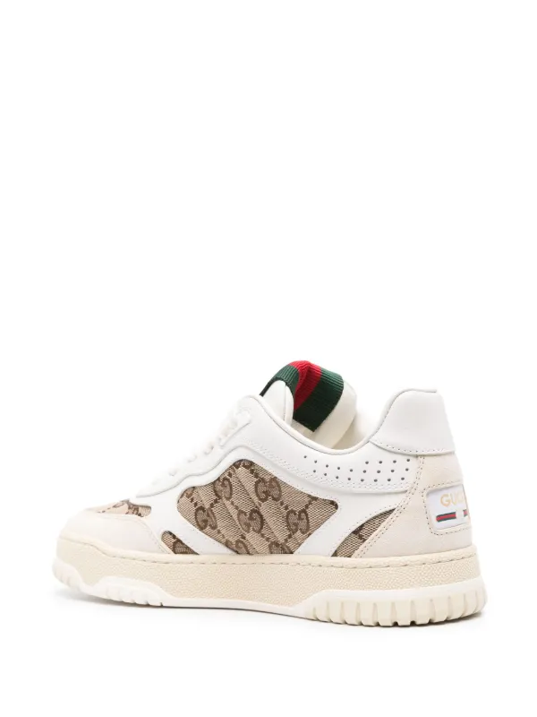 Gucci Re-Web Panelled Sneakers | White | FARFETCH