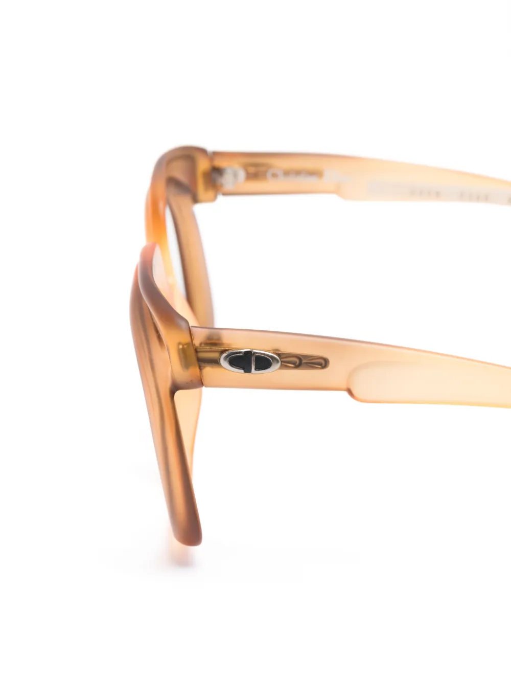 Dior Pre-owned 1970s Ombré Butterfly-frame Glasses in Orange, view 3