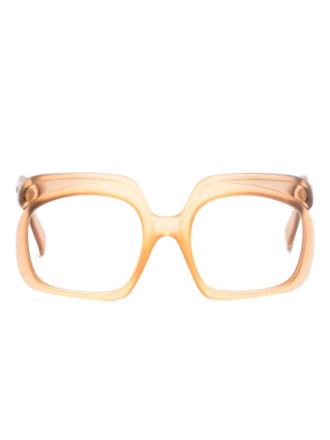 Christian Dior Pre-Owned lentes con armazón estilo mariposa 1970