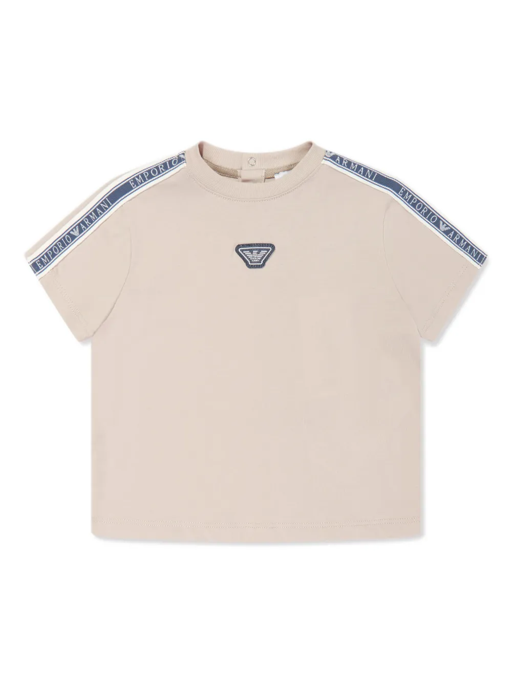 Emporio Armani Kids Top en shorts met logopatch Beige