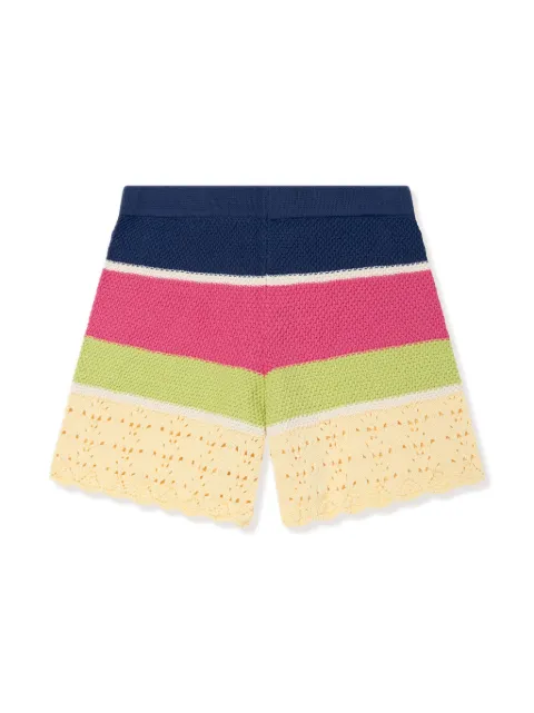 Emporio Armani Kids shorts tejida de crochet