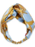 La DoubleJ geometric-print pinup headband - Yellow