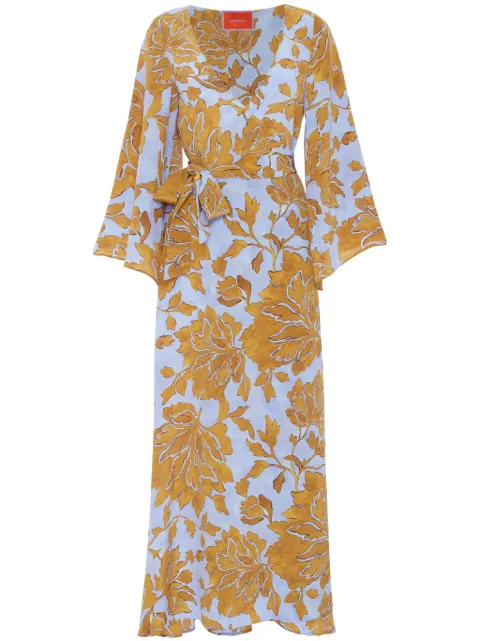 La DoubleJ Wrap silk dress