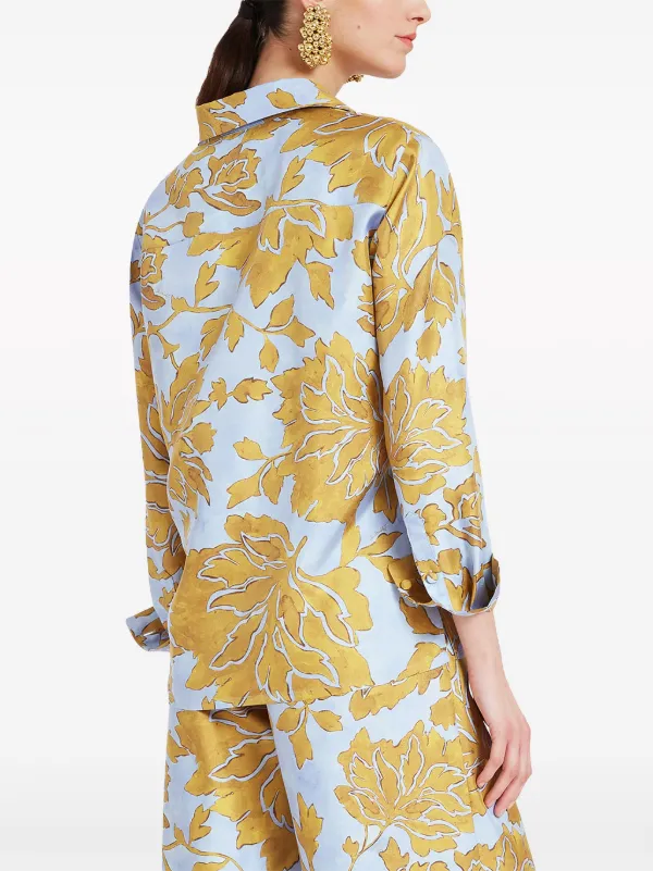 Lilium Avorio-print table runner (50x80cm)