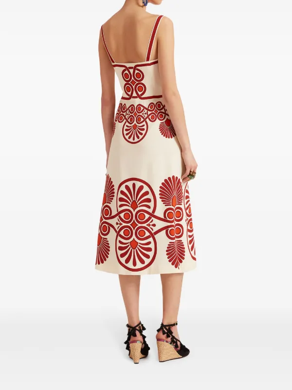 La DoubleJ Buy Me a Martini geometric-print Dress | Neutrals | FARFETCH