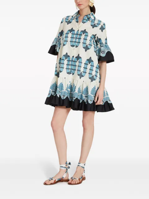 La DoubleJ Choux cotton shirtdress DRE0193COT039SCI03WH04 - 1