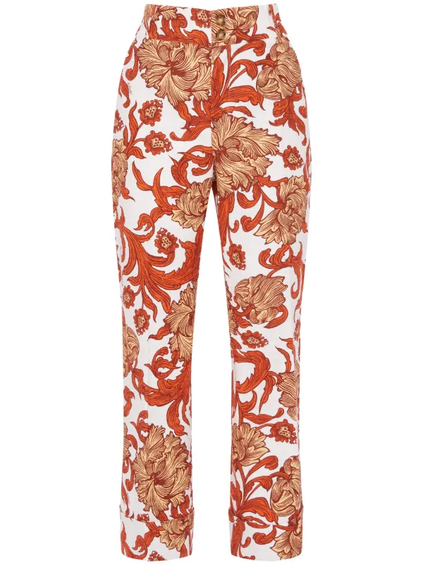 La DoubleJ Hendrix Straight-leg Cropped Trousers in White