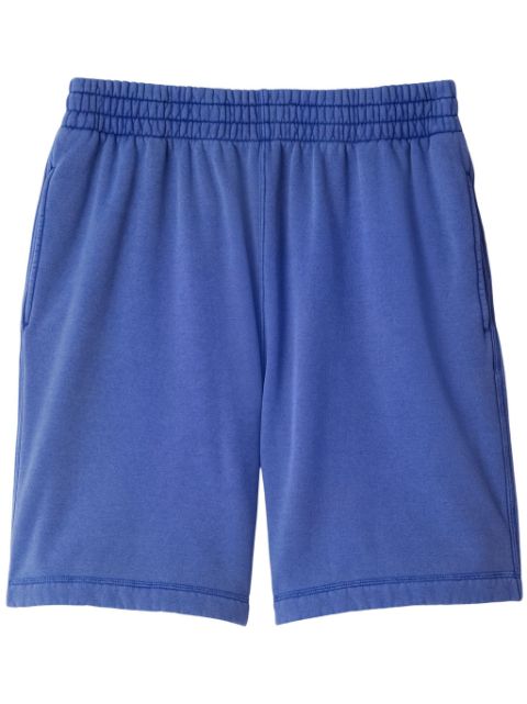 Burberry logo-embroidered cotton shorts Men