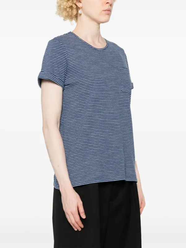 Ralph lauren blue and white striped t shirt best sale