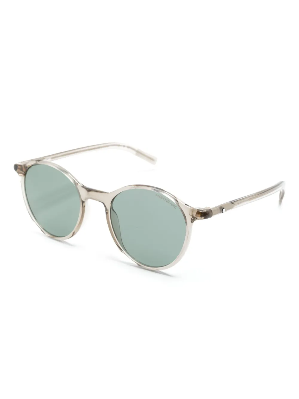 Montblanc transparent round-frame sunglasses - Groen
