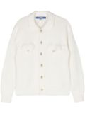 Junya Watanabe MAN button-up ribbed-knit cardigan - White