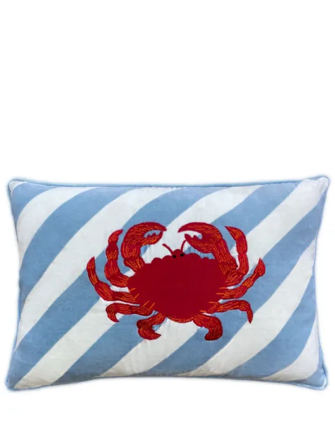 Les-Ottomans Crab striped cushion (60cm x 40cm)
