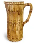 Les-Ottomans Bamboo ceramic jug (30cm) - Brown