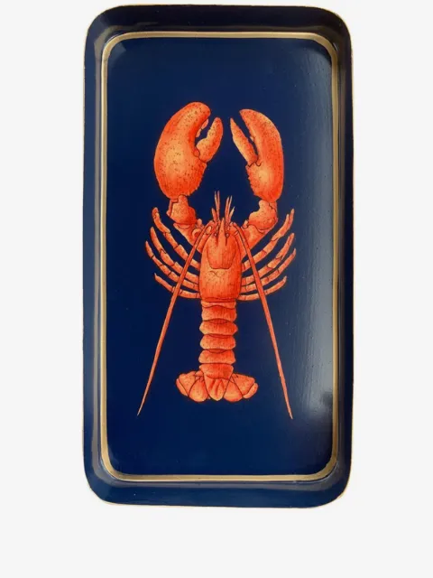 Les-Ottomans Fauna Lobster metal tray (32cm, x 17cm)
