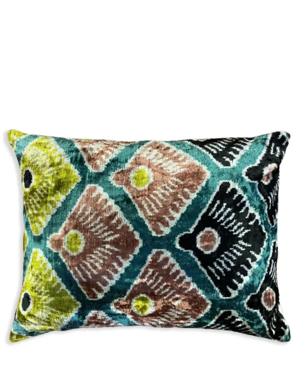 Les Ottomans シルクベルベットクッションカバー Les-Ottomans シルクベルベット クッション 50 x 40cm | レッド